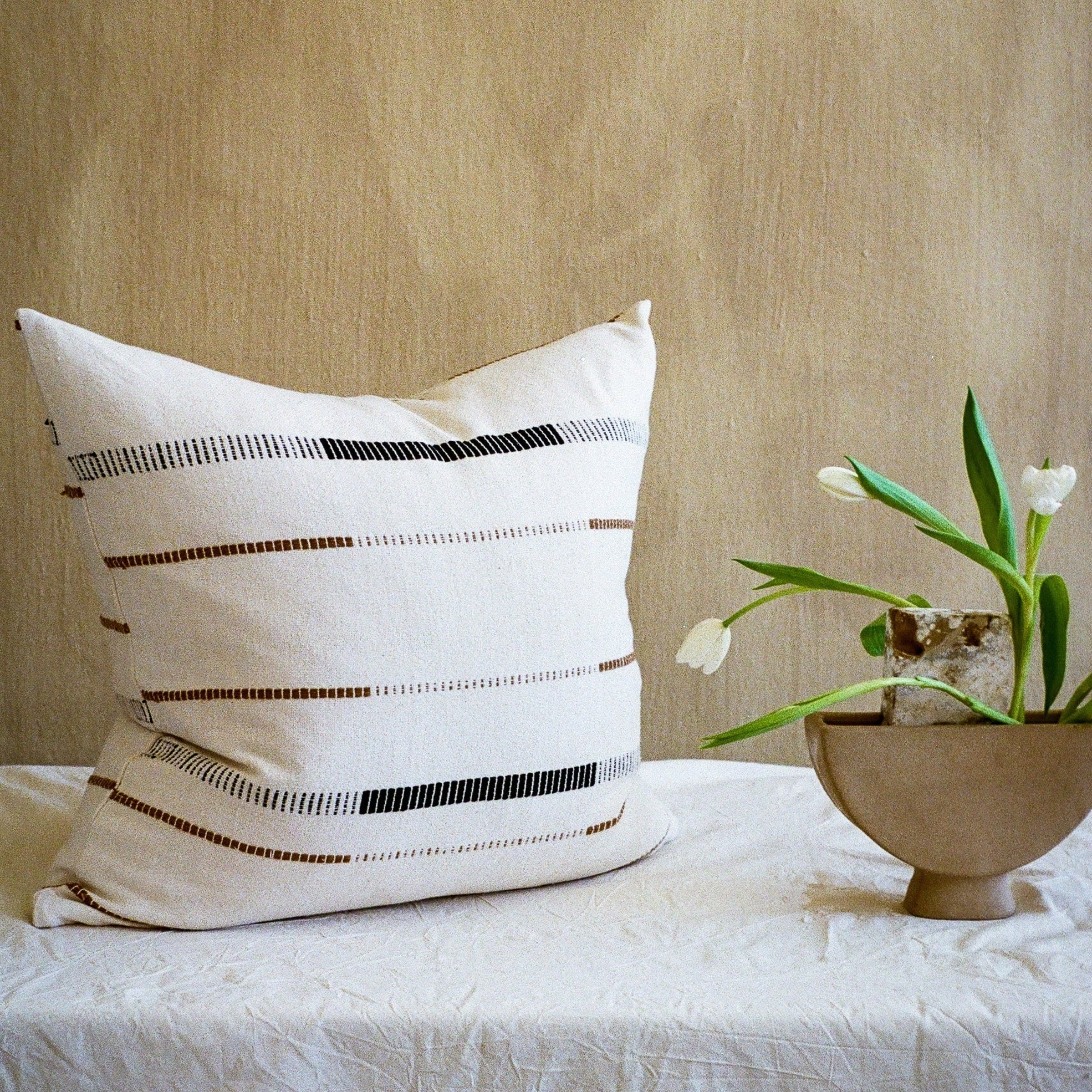 Mason Hand-Loomed Cotton Pillow