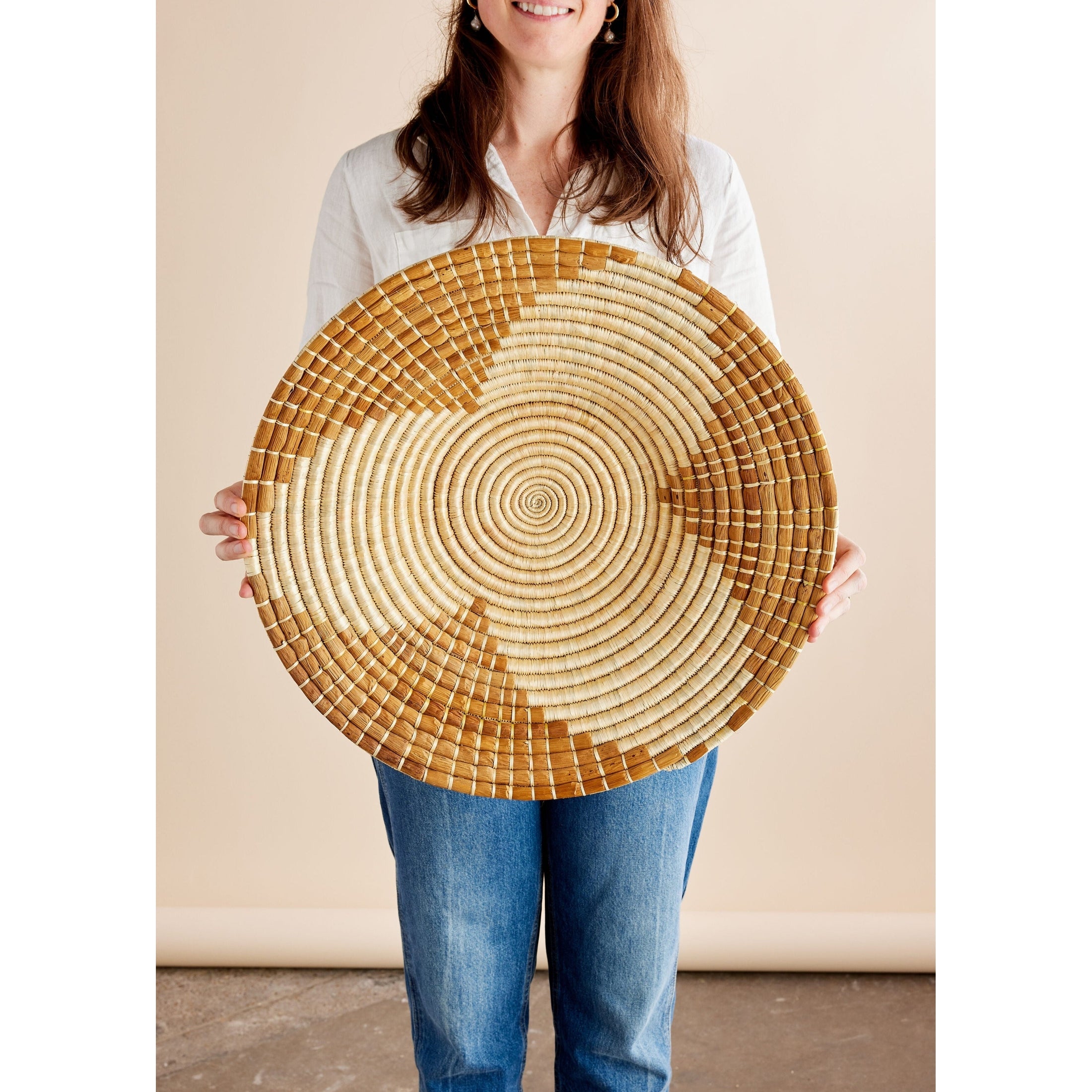 Maua Banana Bark Wall Basket