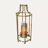 Metal Frame Lantern With Glass Hurricane | Decozen