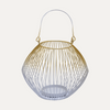 Metal Wire Candle Holder Lantern Sculpted | Decozen