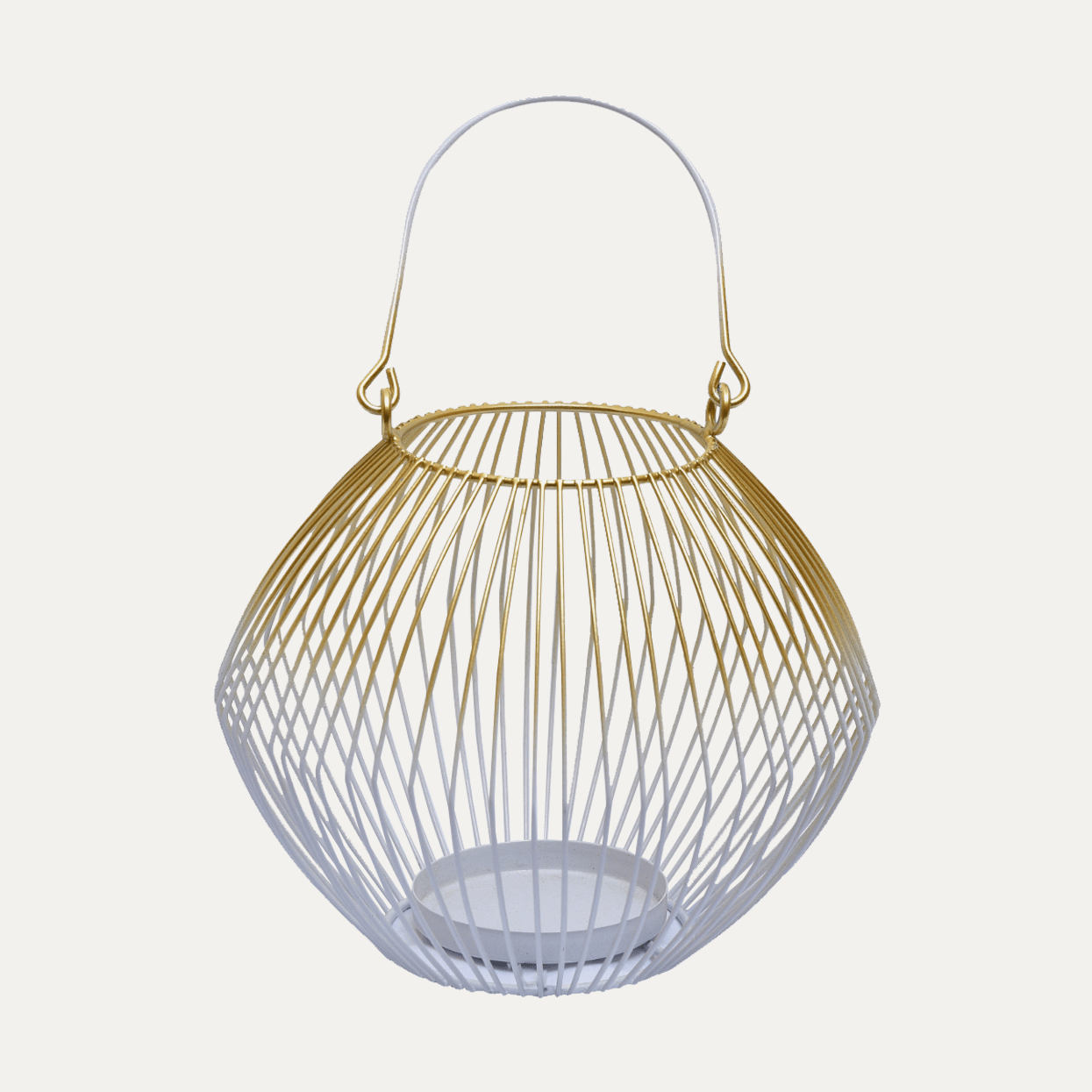 Metal Wire Candle Holder Lantern Sculpted | Decozen