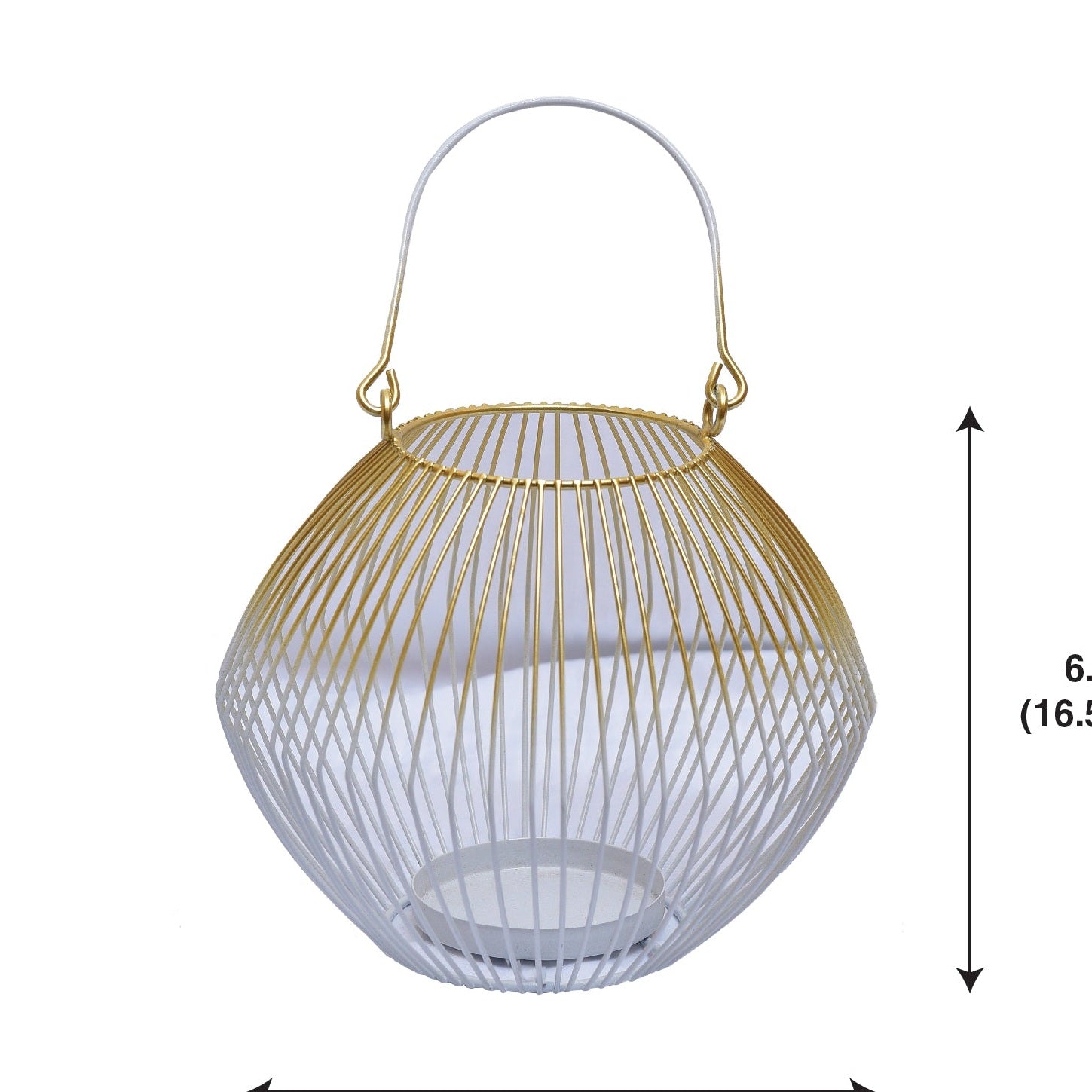 Metal Wire Candle Holder Lantern Sculpted | Decozen