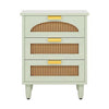 Mid Century Wooden Three Drawer Nightstand | HomePacific
