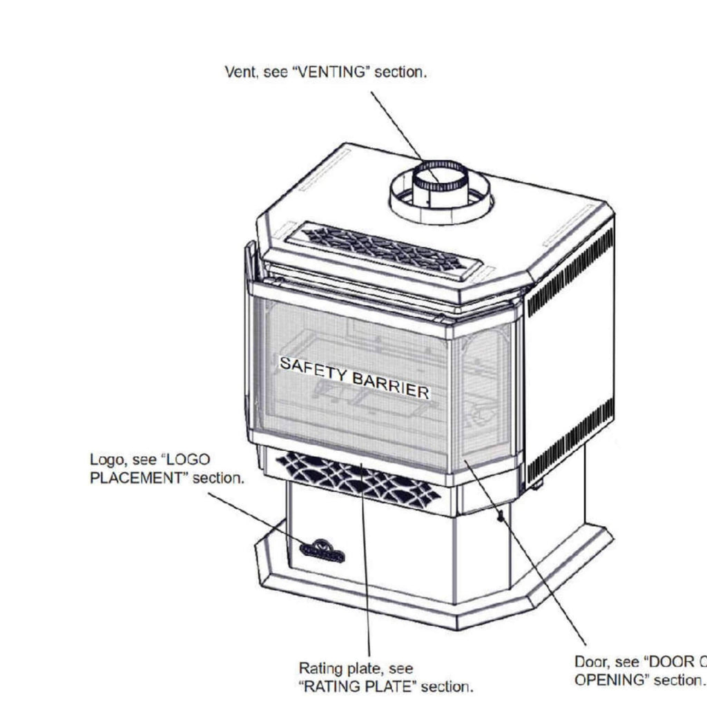 Millivolt-Ignition Direct-Vent Gas Stove Compact Residential-Grade | Saksby Wholesale