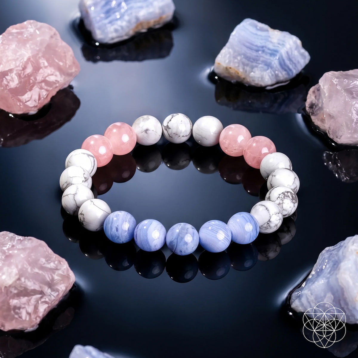 Mind Calming Crystal Bead Bracelet | Conscious Items