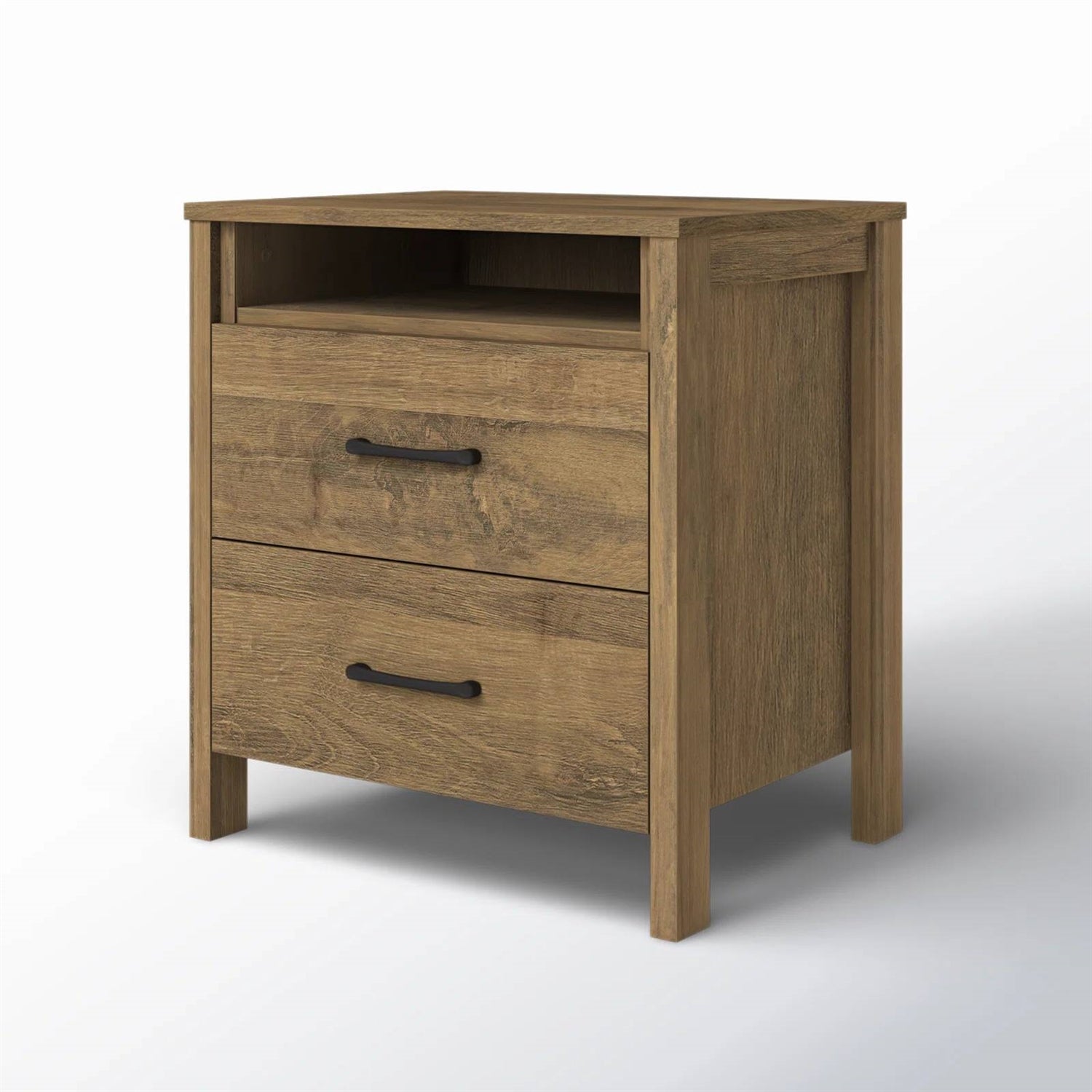 Modern Farmhouse Nightstand 2 Drawer | HomePacific Quality