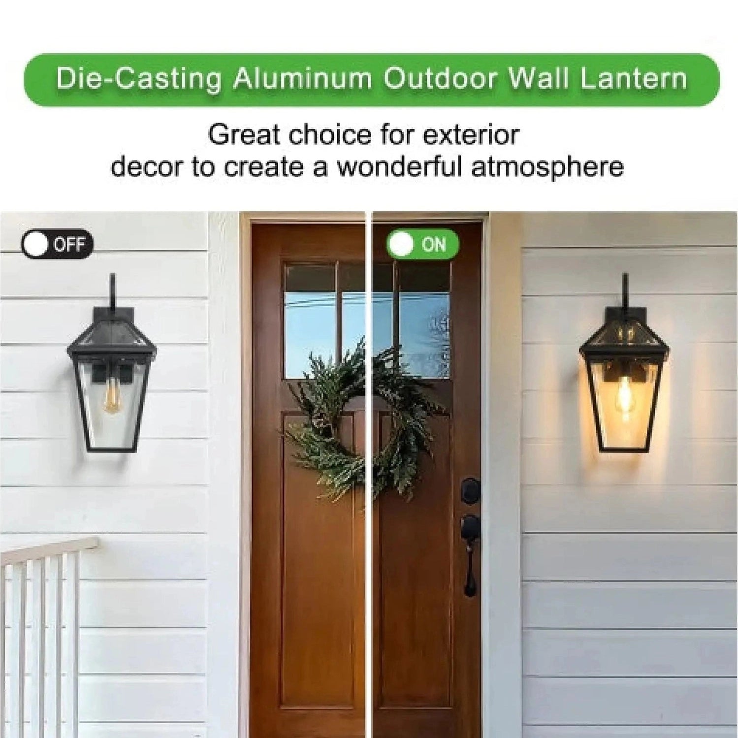 Modern Wall Lights - Outdoor Waterproof Wall Lamps 2-Pack