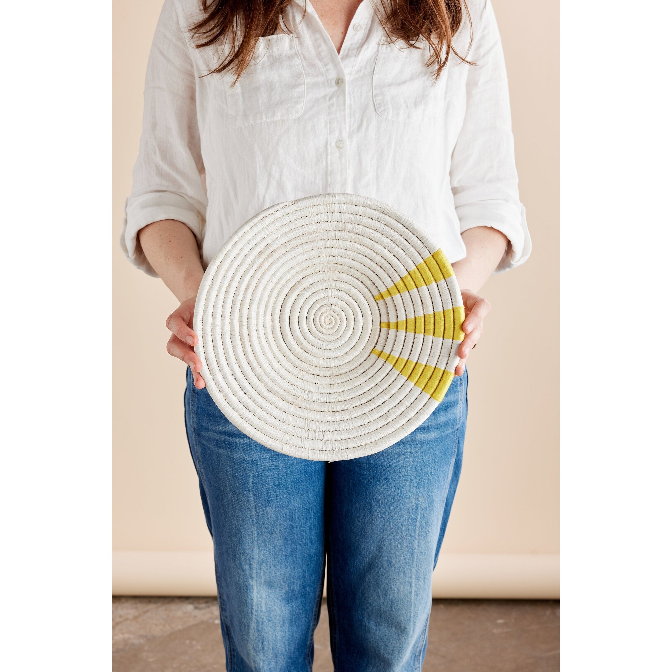Moja Yellow Wall Basket
