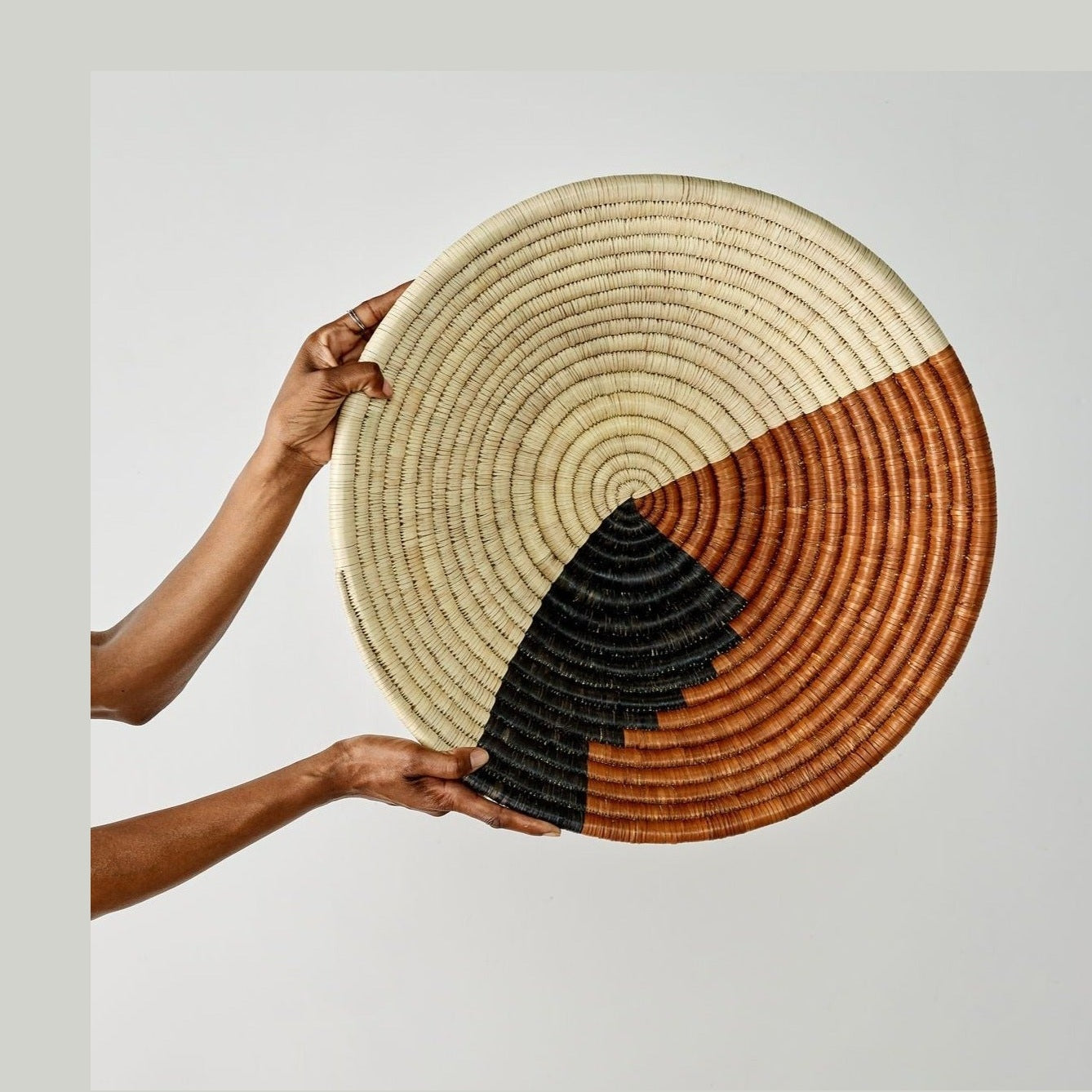 Mongu Tri-Color Hand-Woven Decorative Bowl
