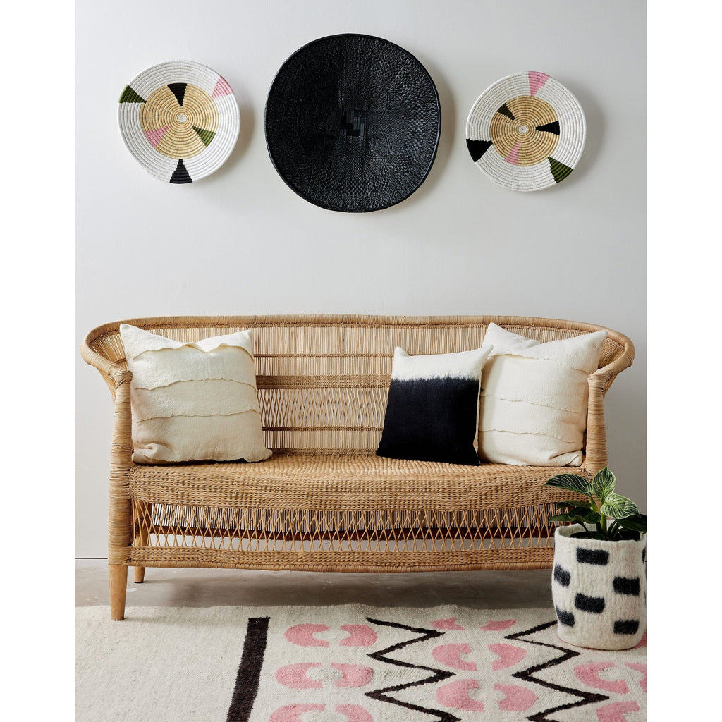 Mosaic Bullseye Wall Basket