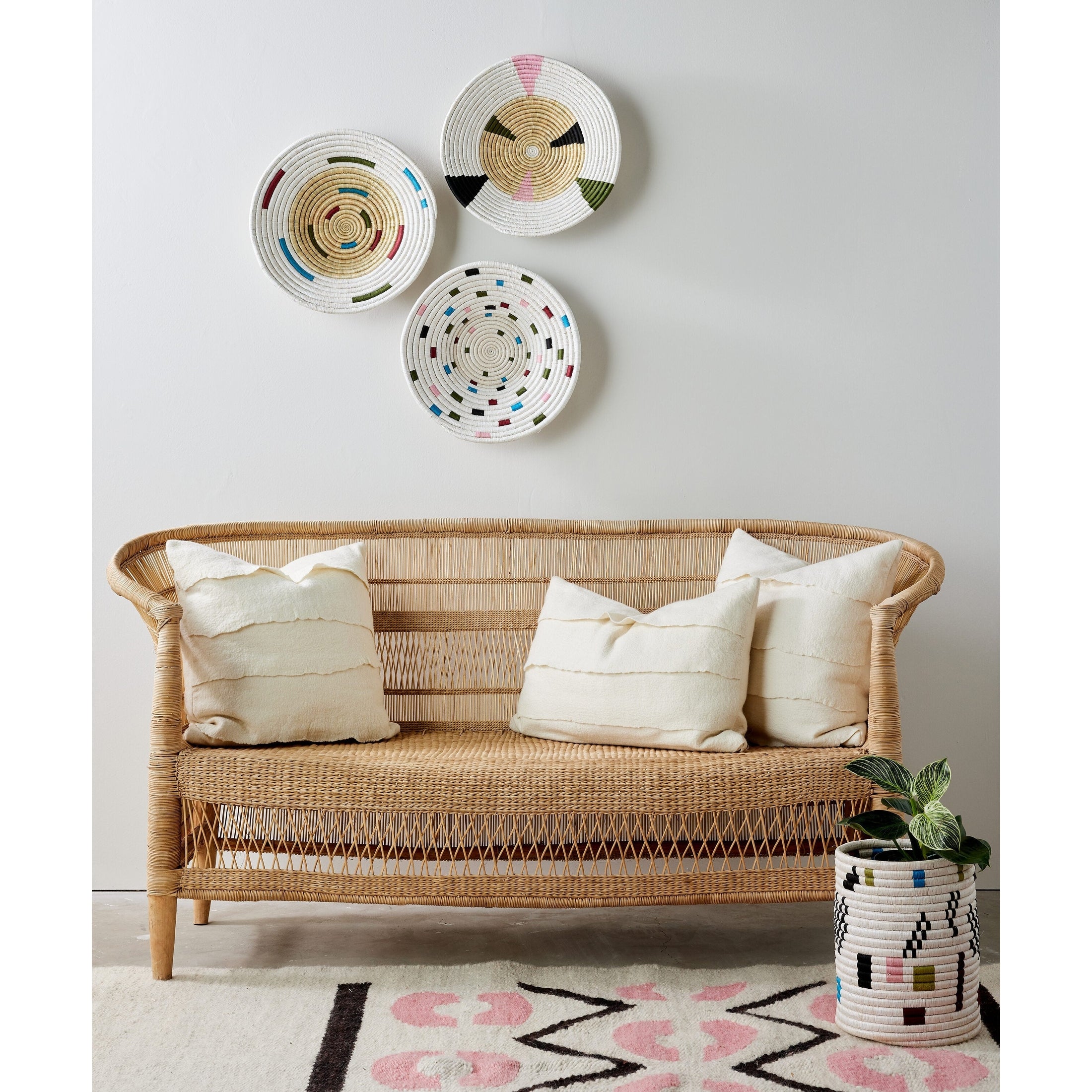 Mosaic Confetti Wall Basket