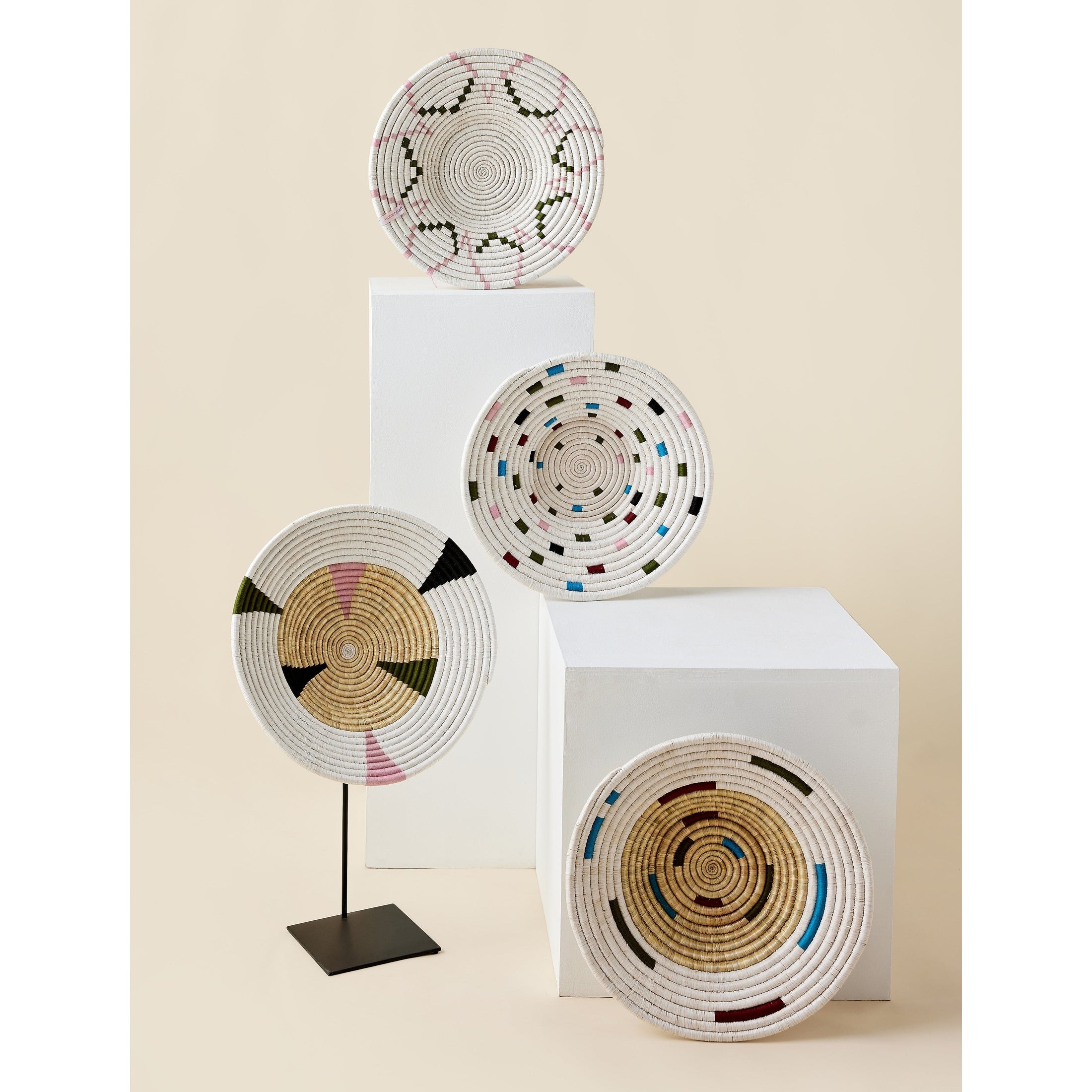 Mosaic Sunburst Wall Basket