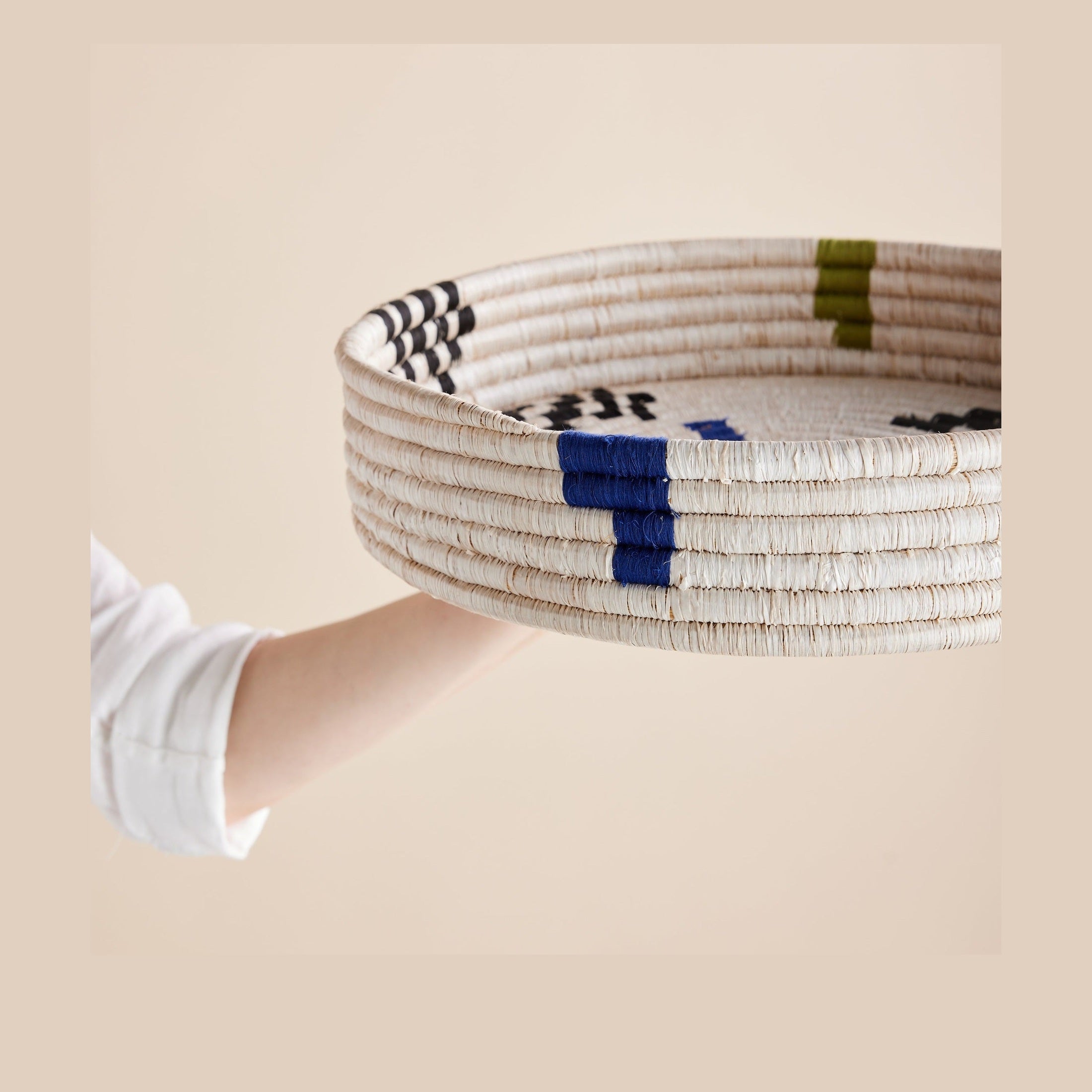 Mosaic Woven Nesting Tray