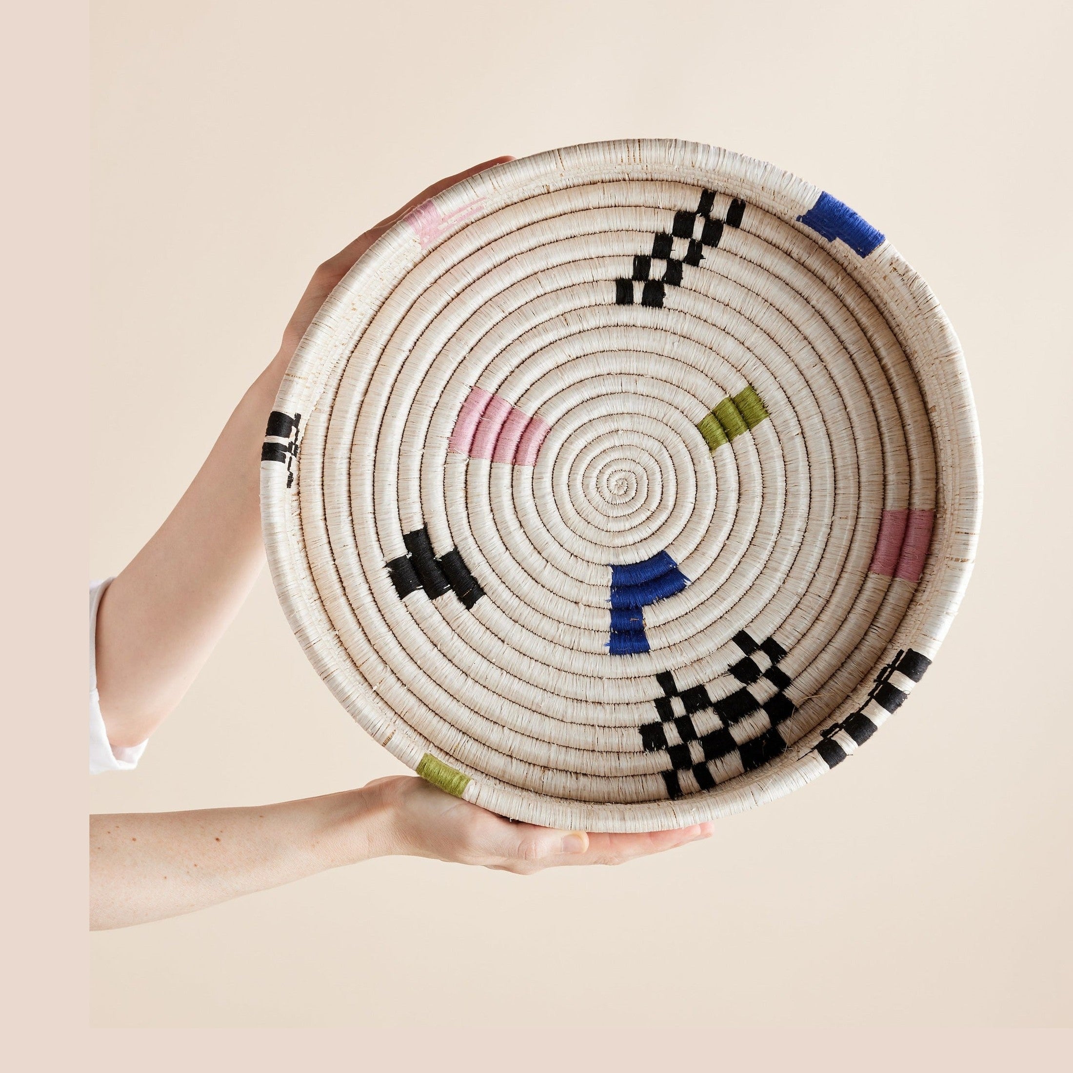 Mosaic Woven Nesting Tray
