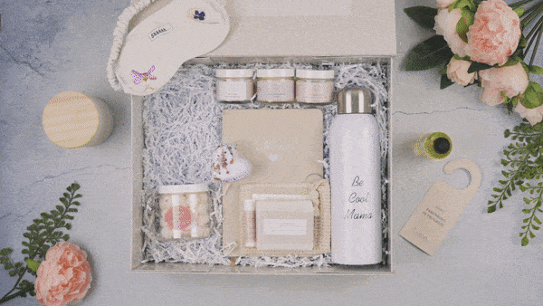 Mother Spa Gift Basket | Lavender Self-Care Gift for Mom