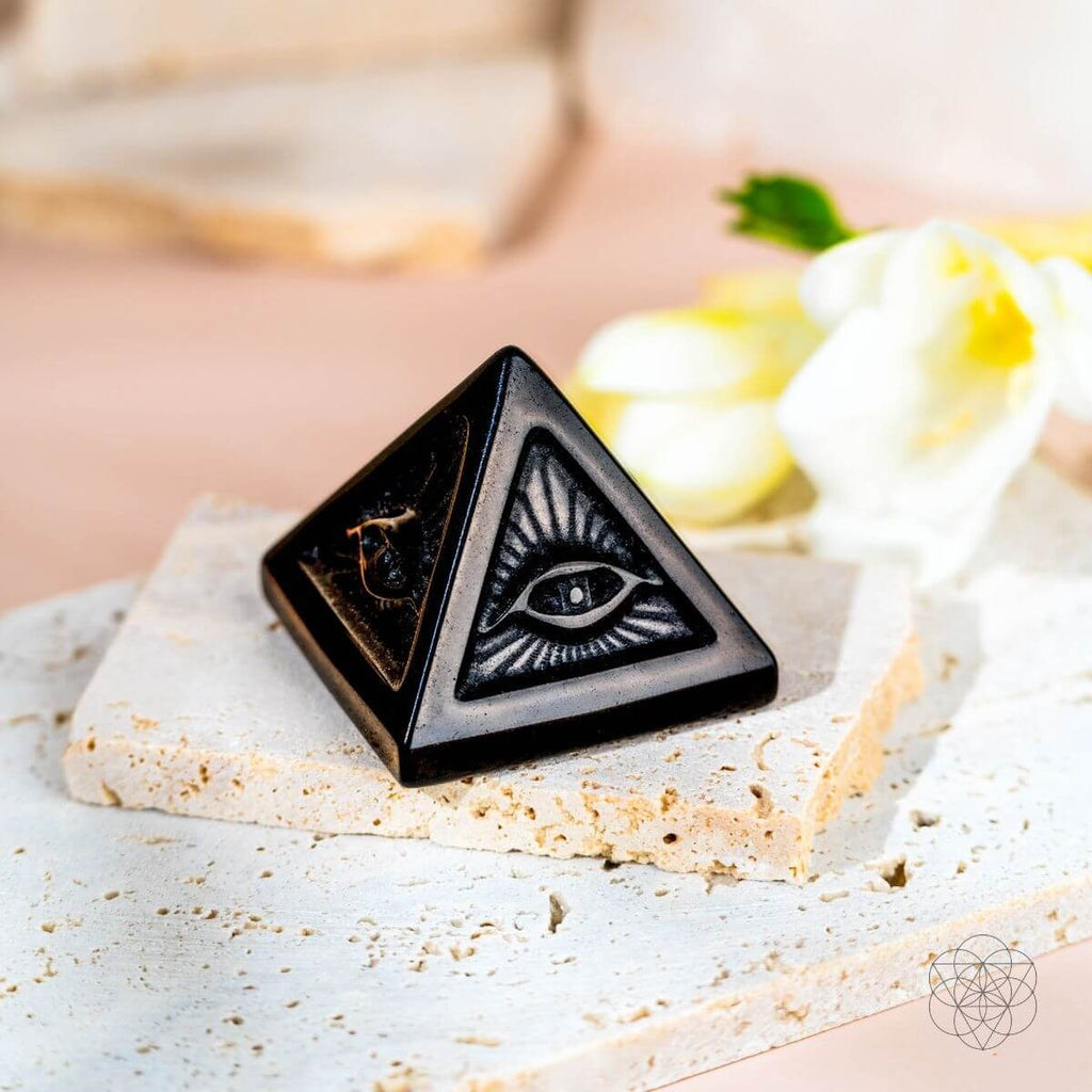 Mystic Indian Labradorite Pyramid Decor | Conscious Items
