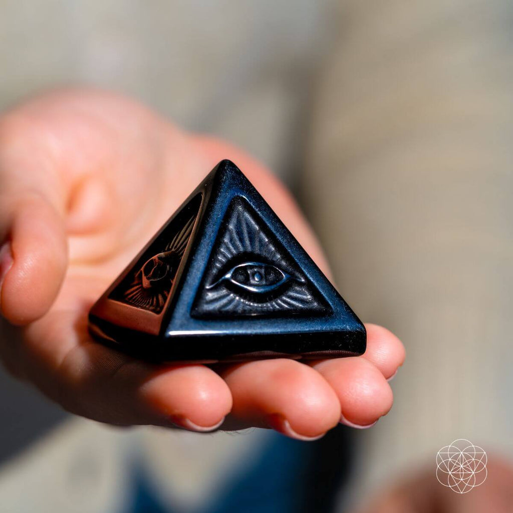 Mystic Indian Labradorite Pyramid Decor | Conscious Items
