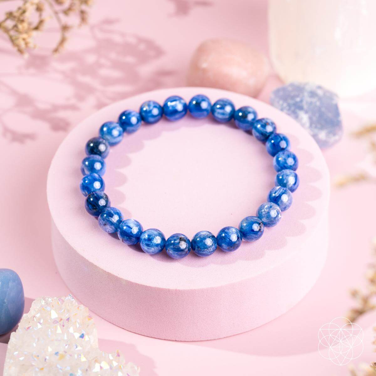 Natural Kyanite Bead Bracelet Statement | Conscious Items
