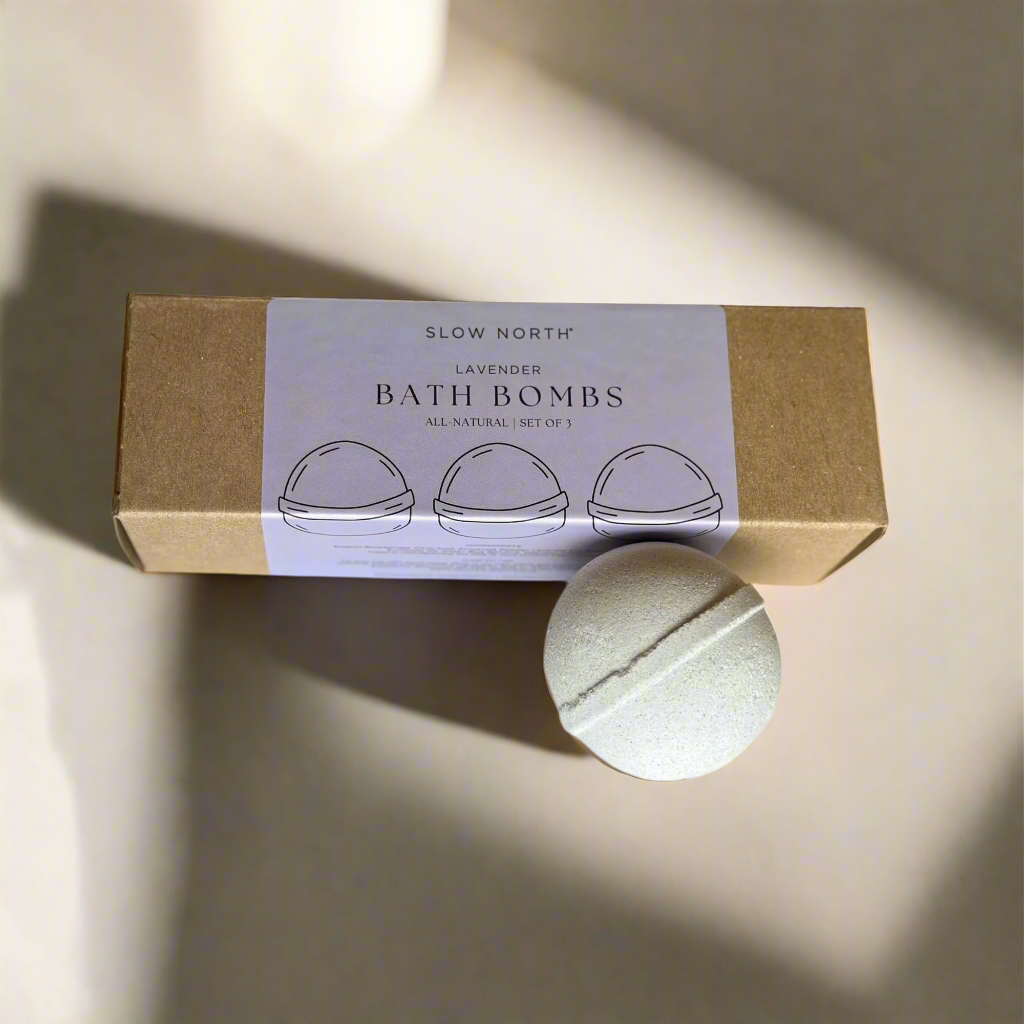 Natural Lavender Soothing Bath Bombs | DC-Slow North