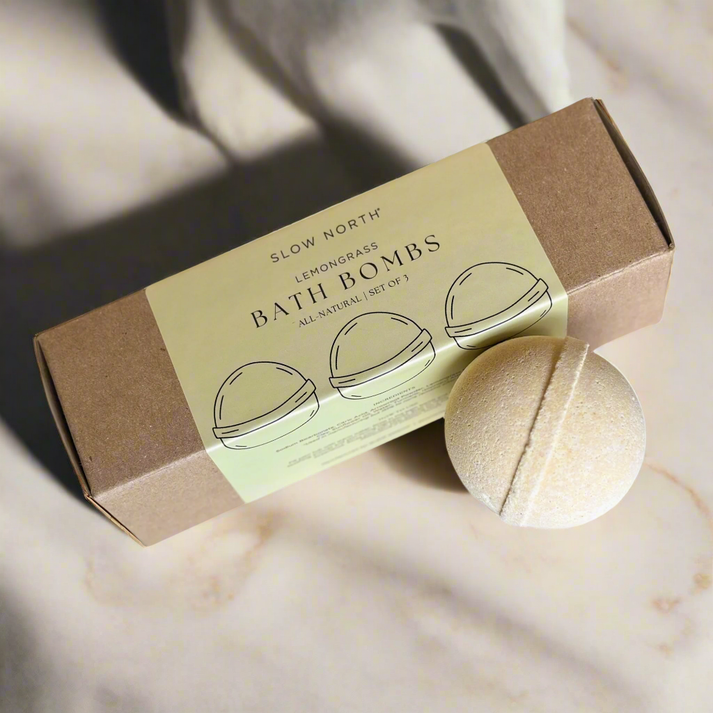 Natural Lemongrass Scent Bath Bombs | DC-Slow North