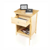 Natural Wood Finish Nightstand 1-Drawer | HomePacific