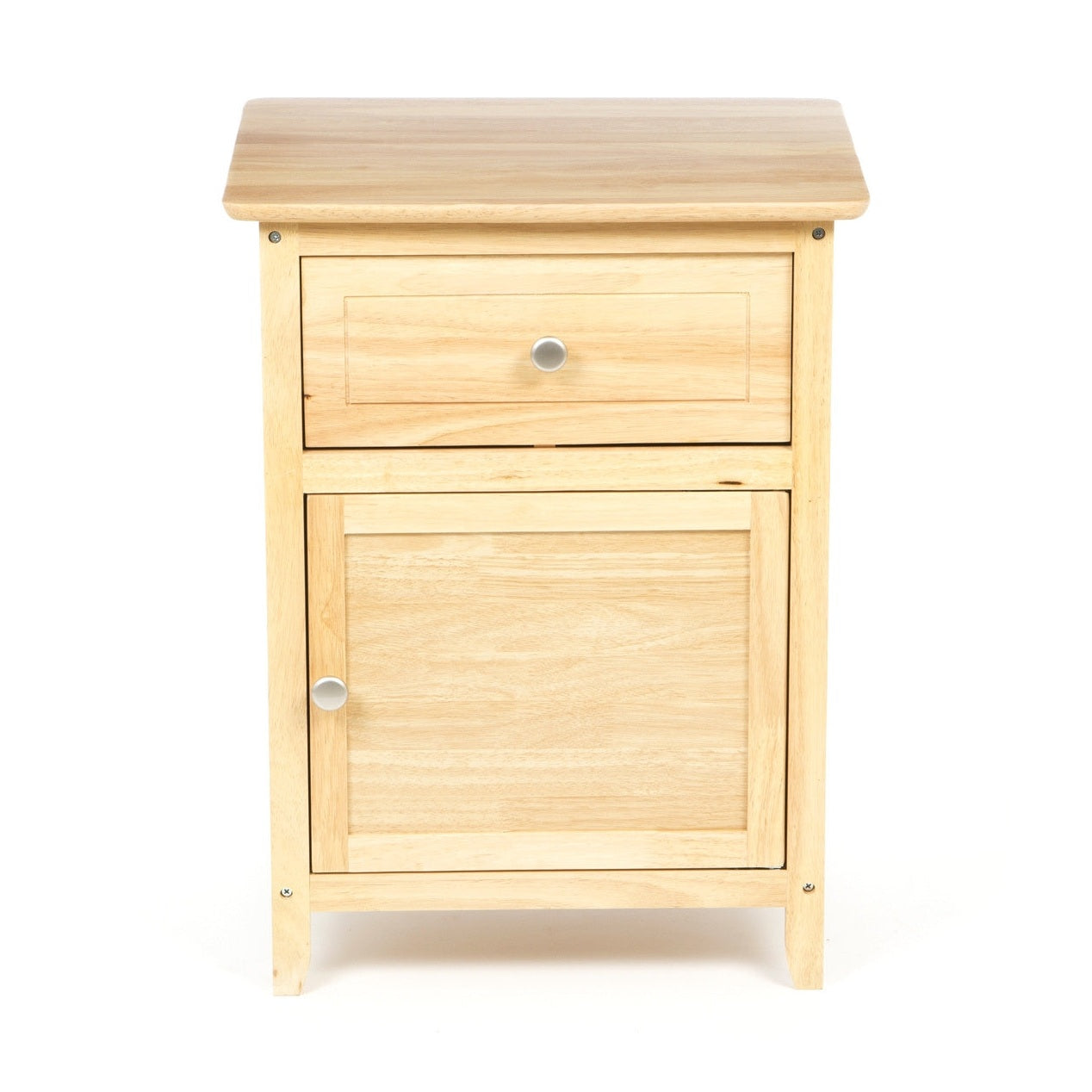 Natural Wood Finish Nightstand 1-Drawer | HomePacific