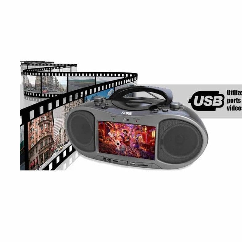 Naxa 7" Bluetooth DVD Boombox
