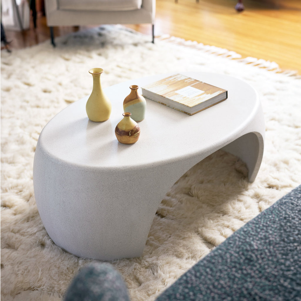 Nook Coffee Table With River Stone Inspired Curves by Patrick Cain Designs