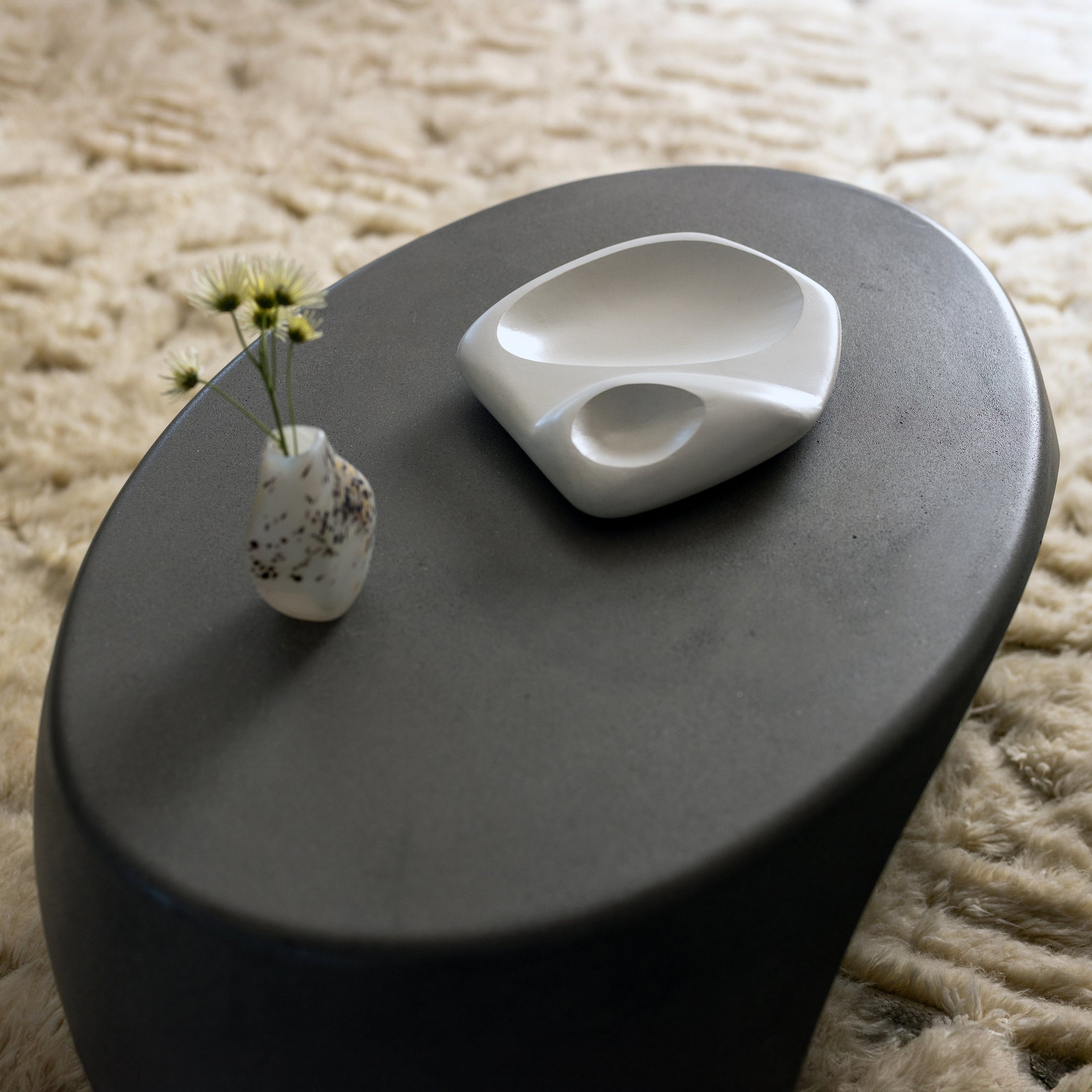 Nook Coffee Table With River Stone Inspired Curves by Patrick Cain Designs