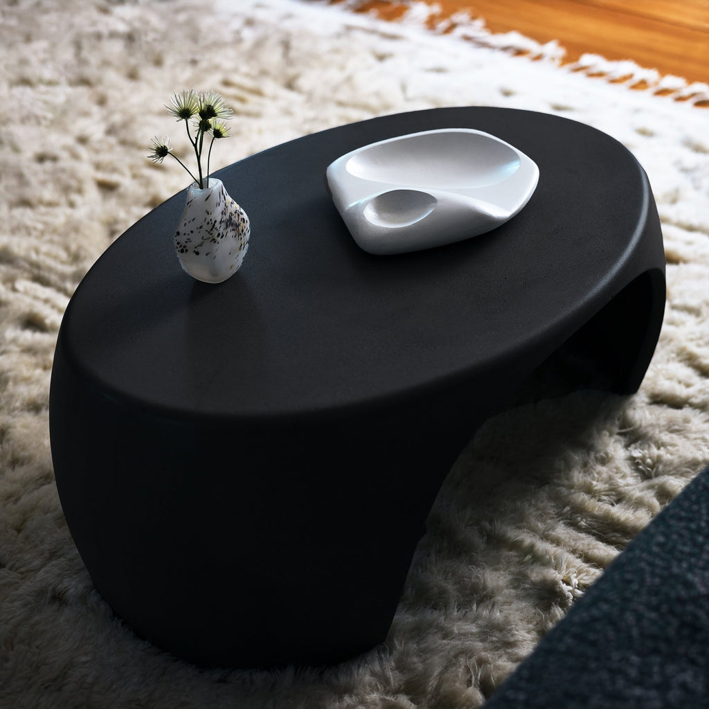 Nook Coffee Table With River Stone Inspired Curves by Patrick Cain Designs