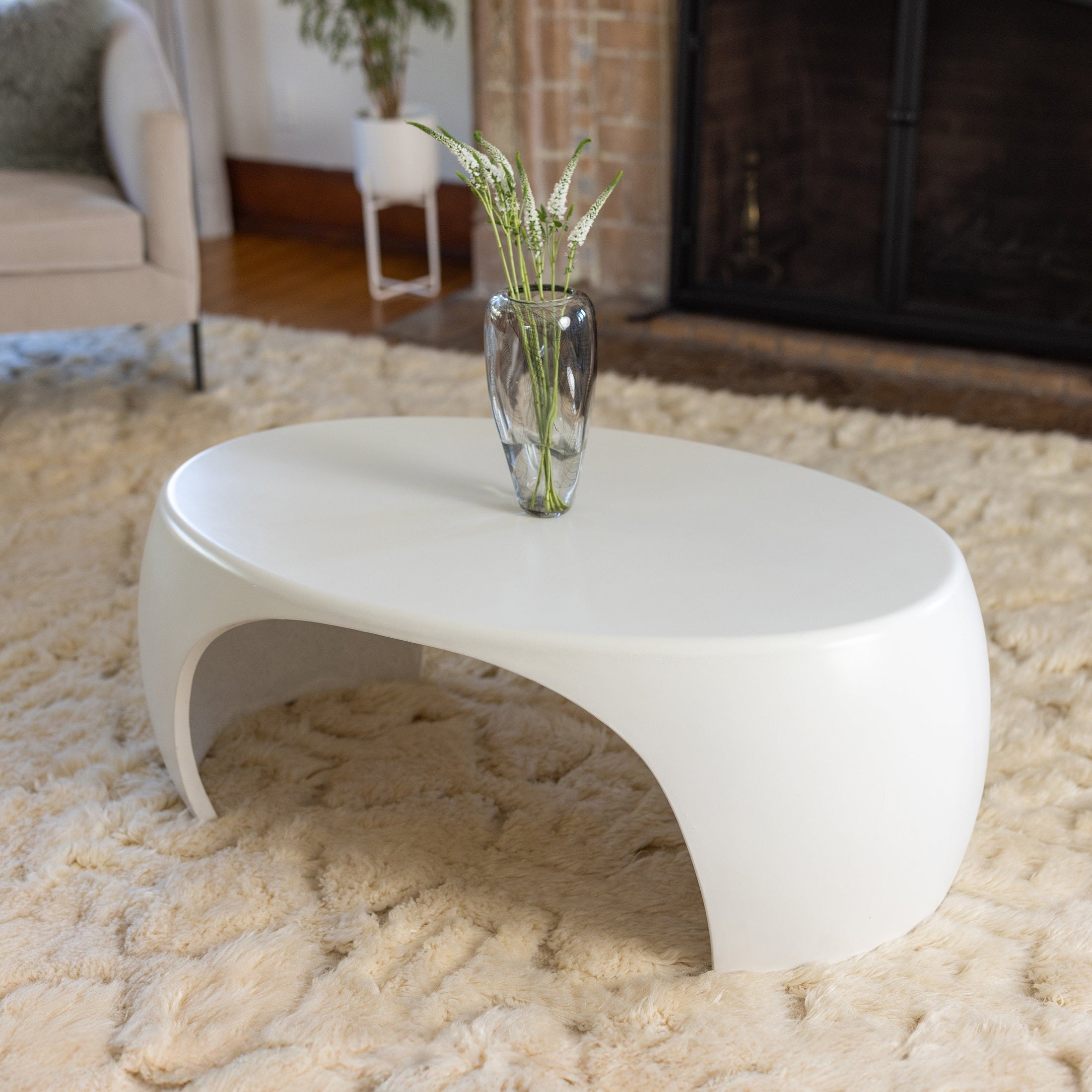 Nook Coffee Table With River Stone Inspired Curves by Patrick Cain Designs
