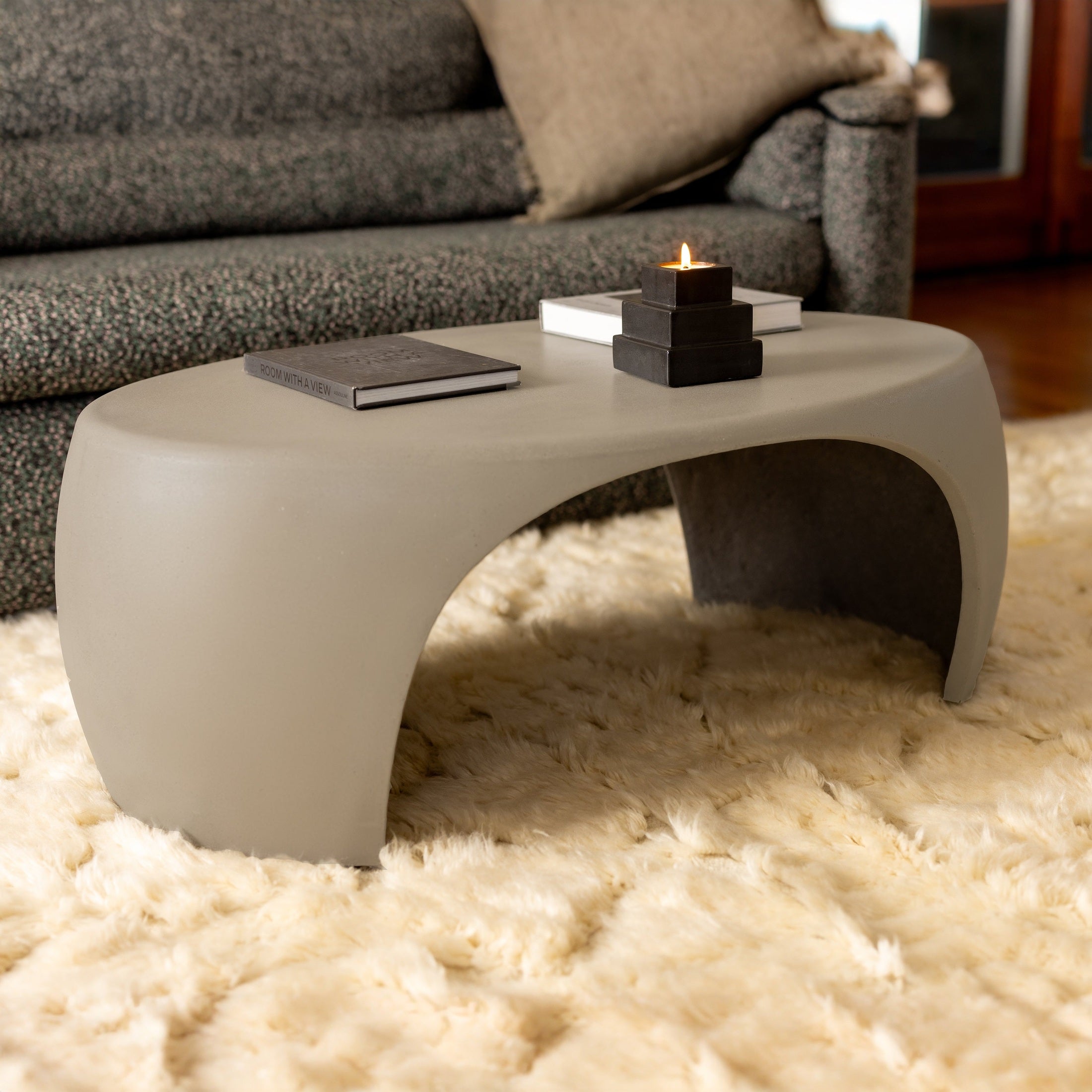 Nook Coffee Table With River Stone Inspired Curves by Patrick Cain Designs