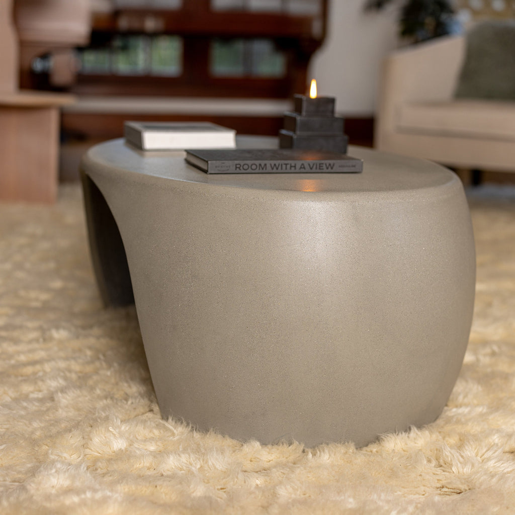 Nook Coffee Table With River Stone Inspired Curves by Patrick Cain Designs