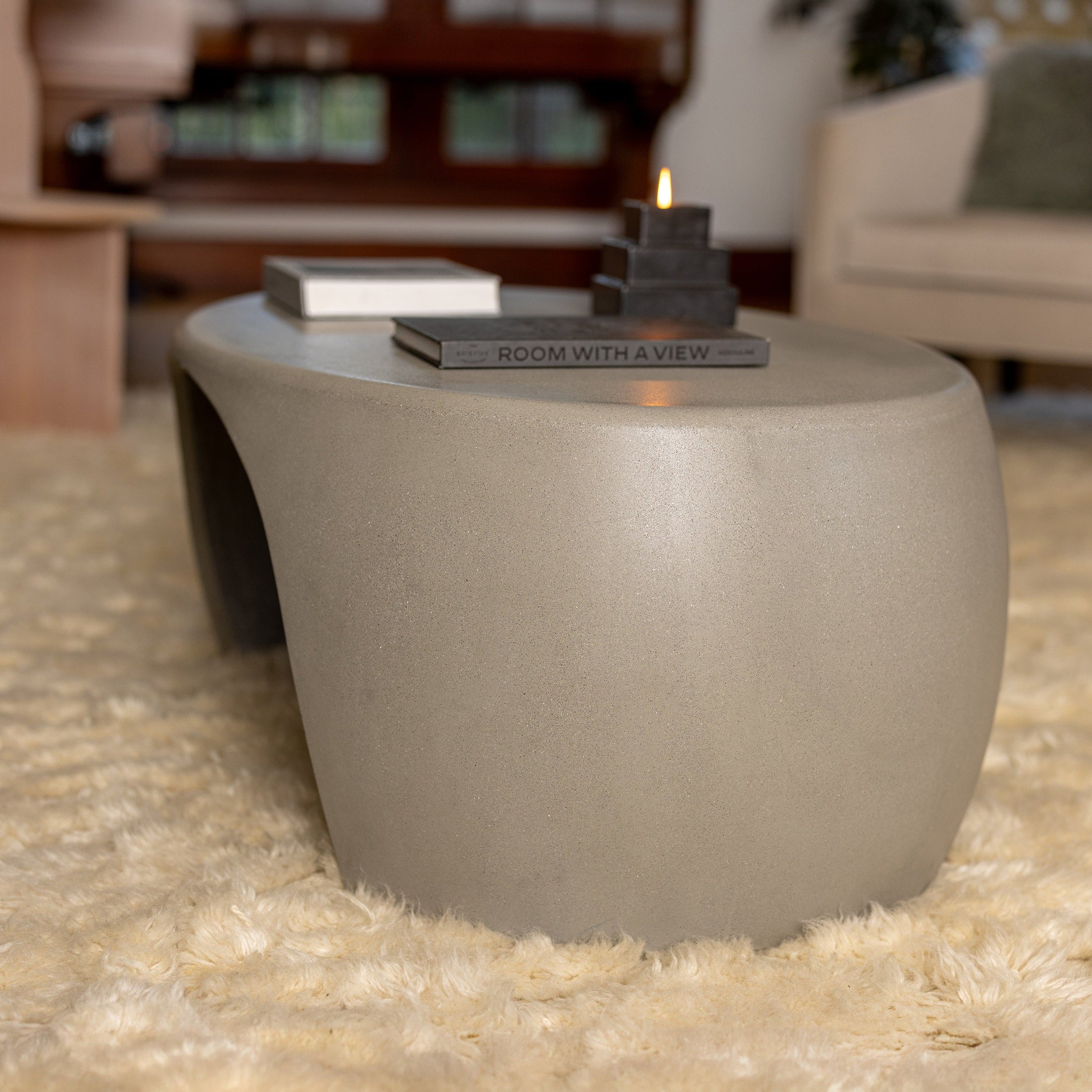 Nook Coffee Table With River Stone Inspired Curves by Patrick Cain Designs