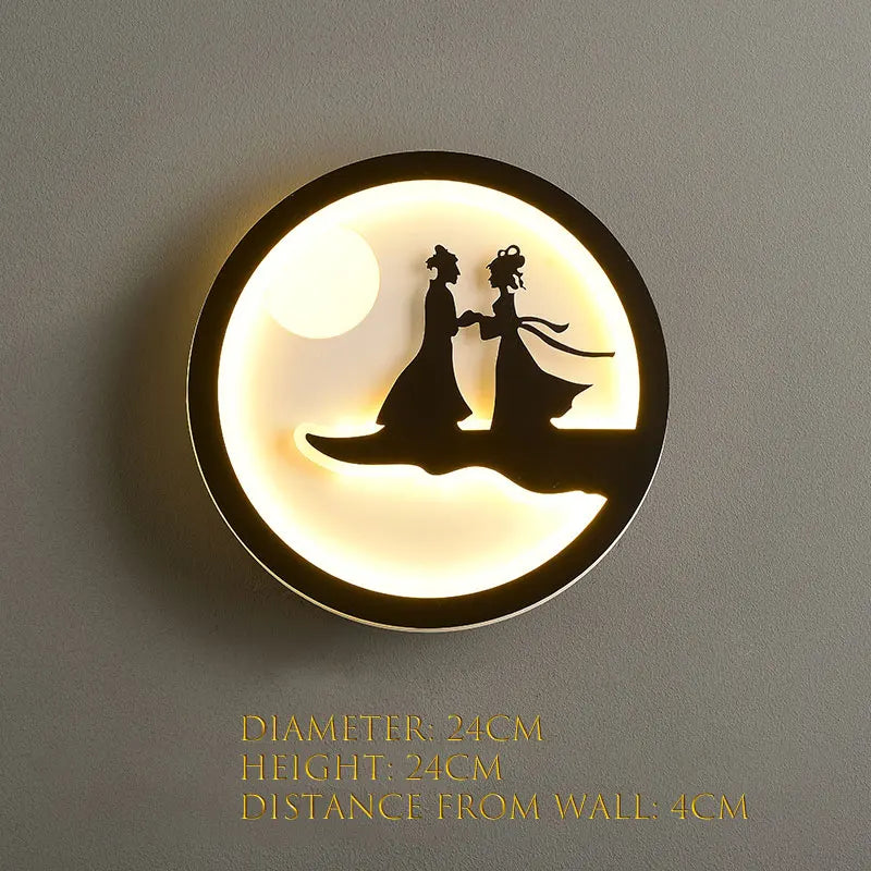 Nordic Character Glow Wall Lamp Slim | Dlight Decor