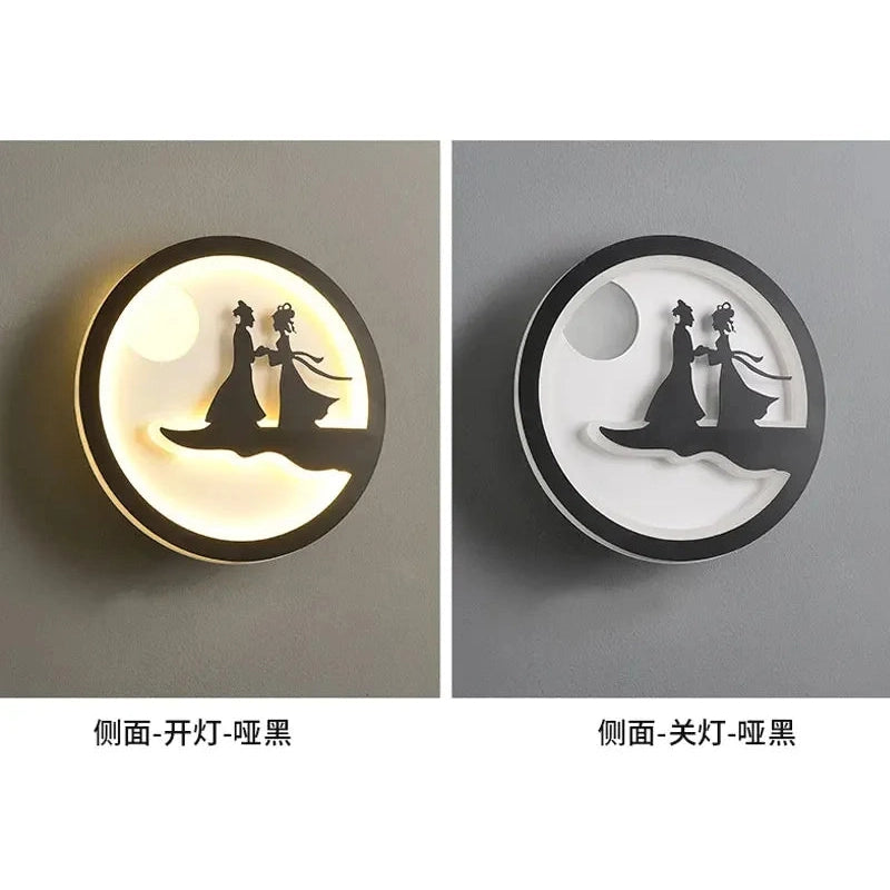 Nordic Character Glow Wall Lamp Slim | Dlight Decor