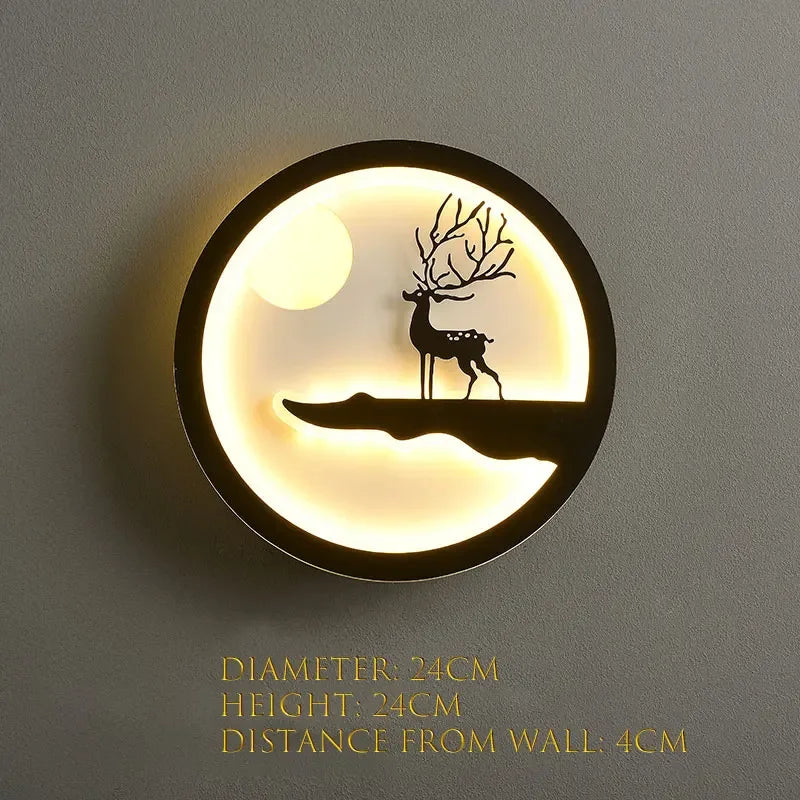 Nordic Character Glow Wall Lamp Slim | Dlight Decor