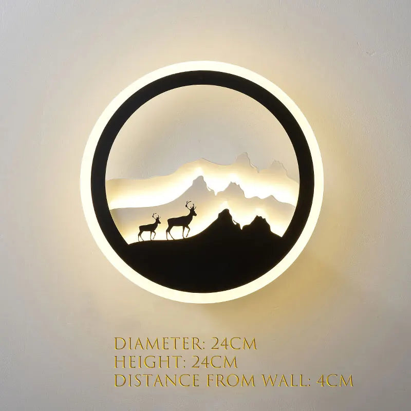 Nordic Character Glow Wall Lamp Slim | Dlight Decor
