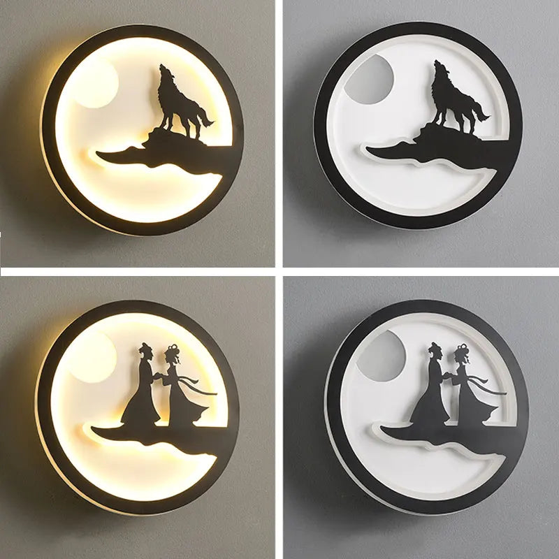Nordic Character Glow Wall Lamp Slim | Dlight Decor