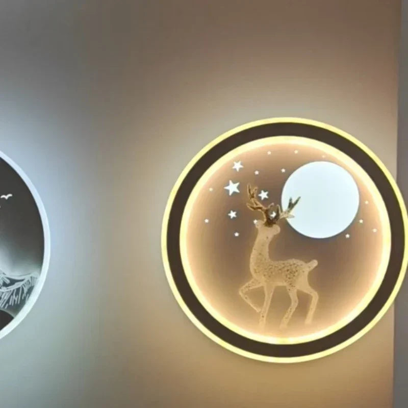 Nordic Character Glow Wall Lamp Slim | Dlight Decor