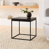 Oakland Side Table Metal Base Concrete Top Modern Minimalist by Patrick Cain Designs