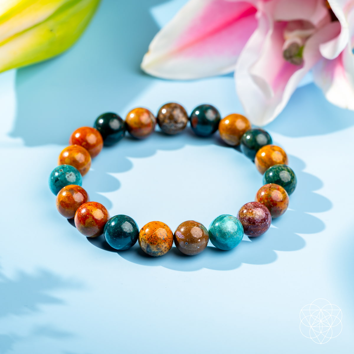 Ocean Jasper Beaded Gemstone Bracelet | Conscious Items