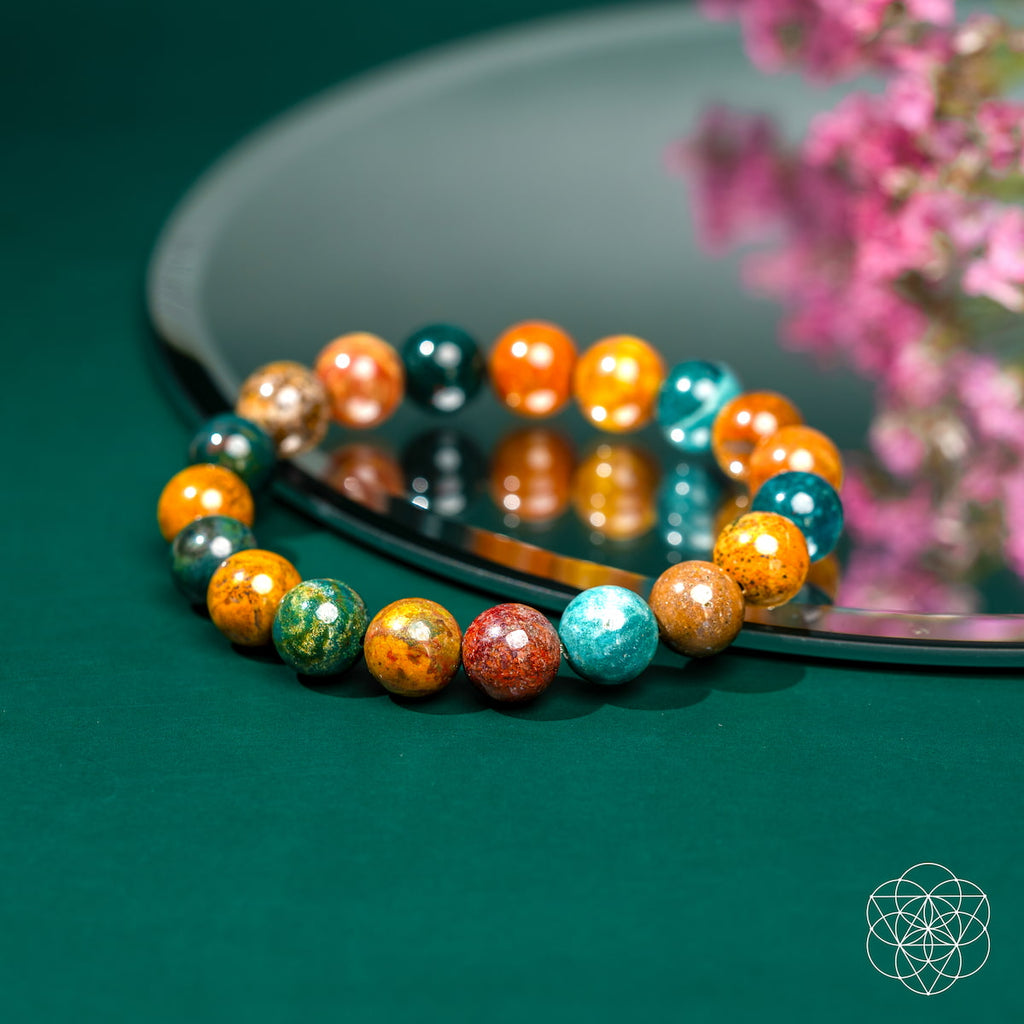 Ocean Jasper Beaded Gemstone Bracelet | Conscious Items