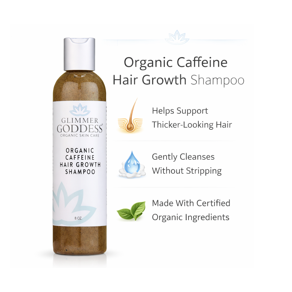 Organic Caffeine Shampoo for Hair Growth – Stimulating Formula