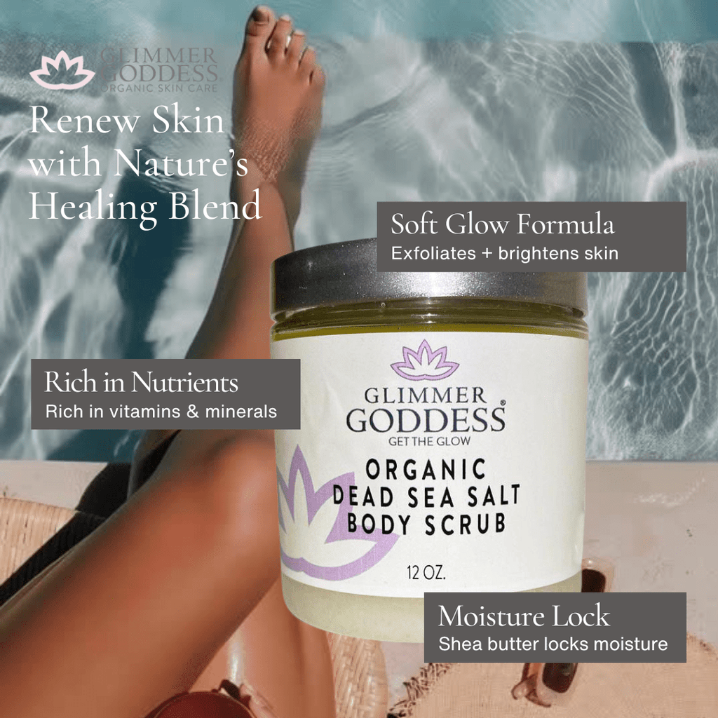 Organic Dead Sea Salt Body Scrub | Glimmer Goddess