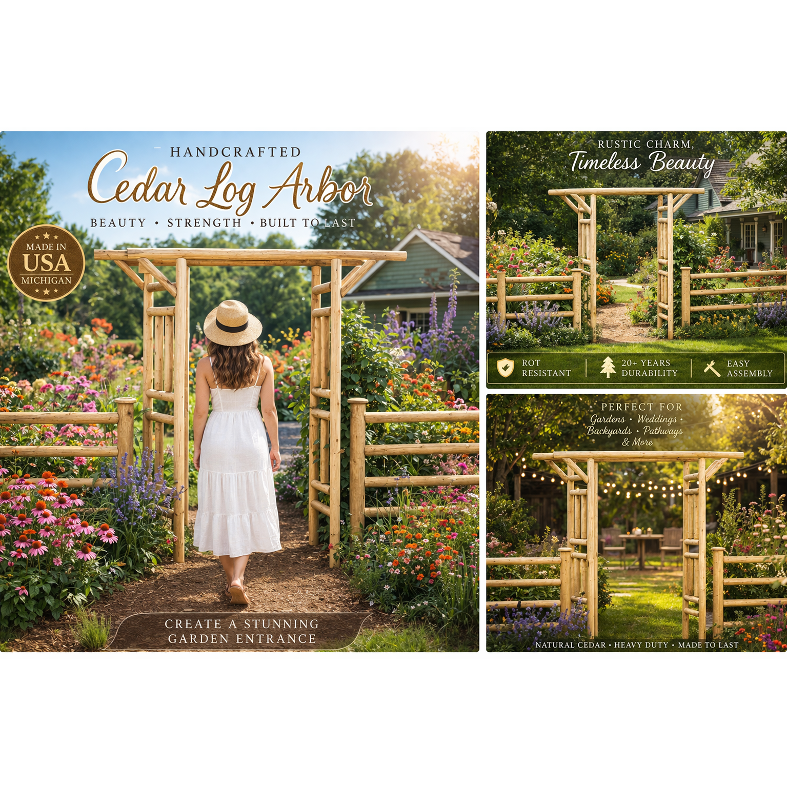 Outdoor Wooden Arbor