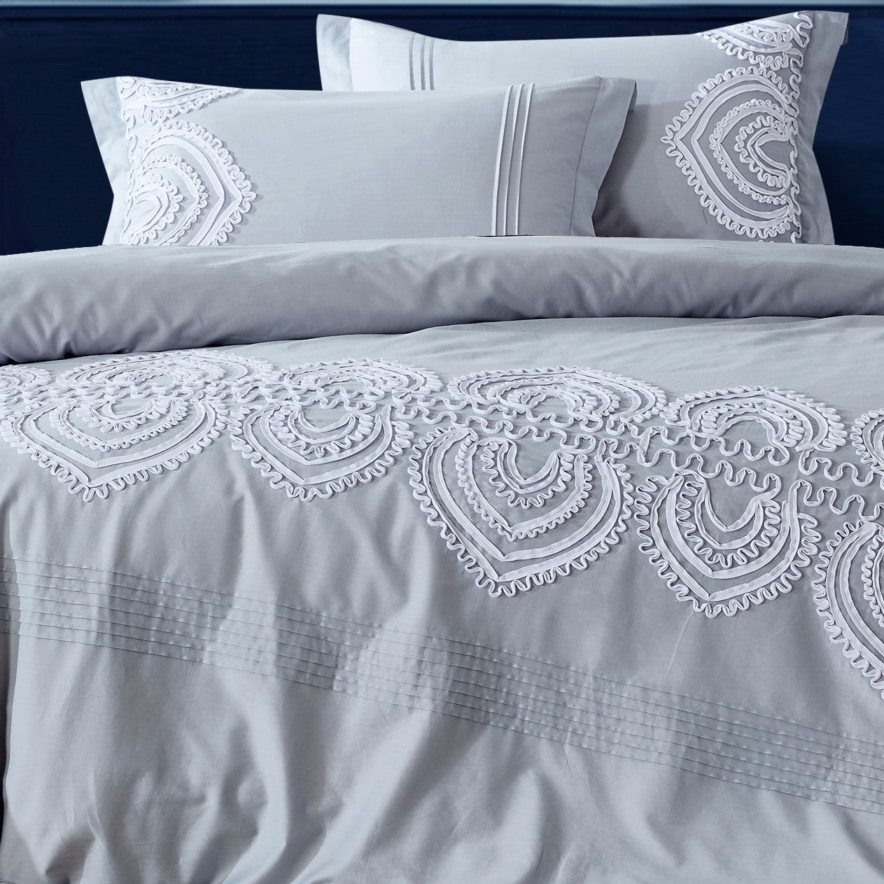 Padma Embroidered Duvet Set by Mélange Home