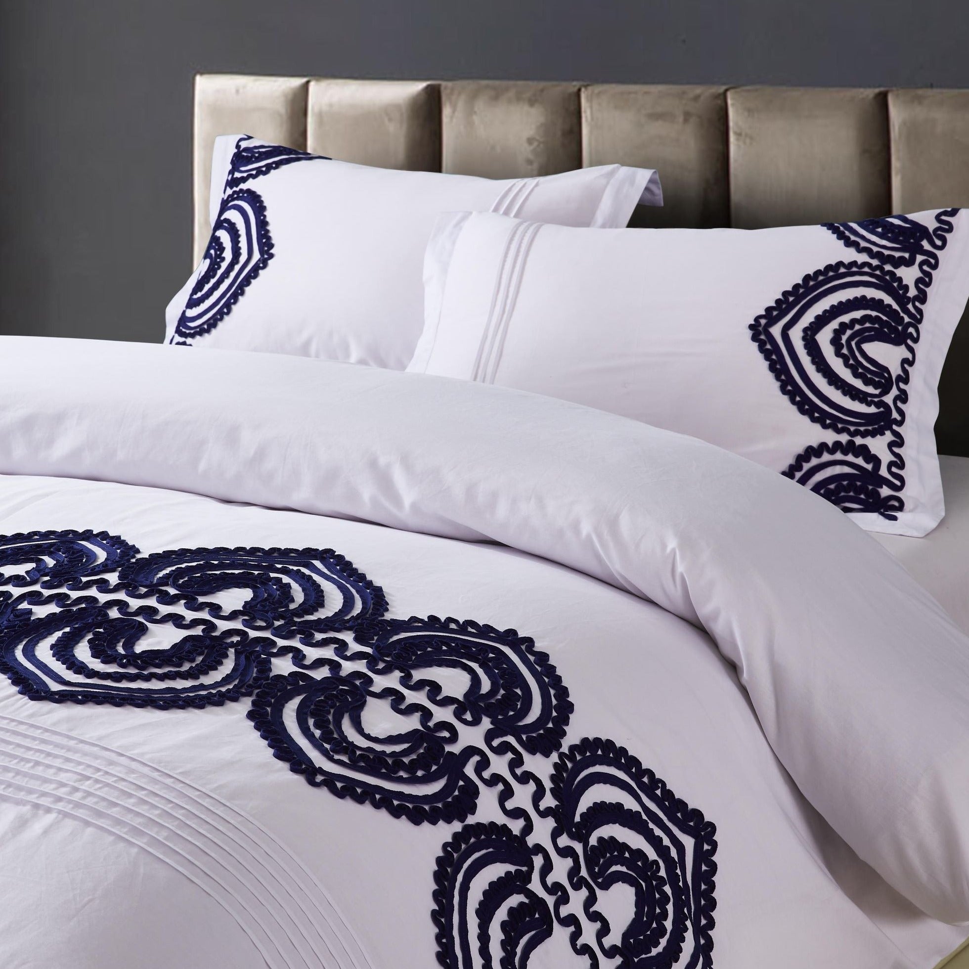 Padma Embroidered Duvet Set by Mélange Home