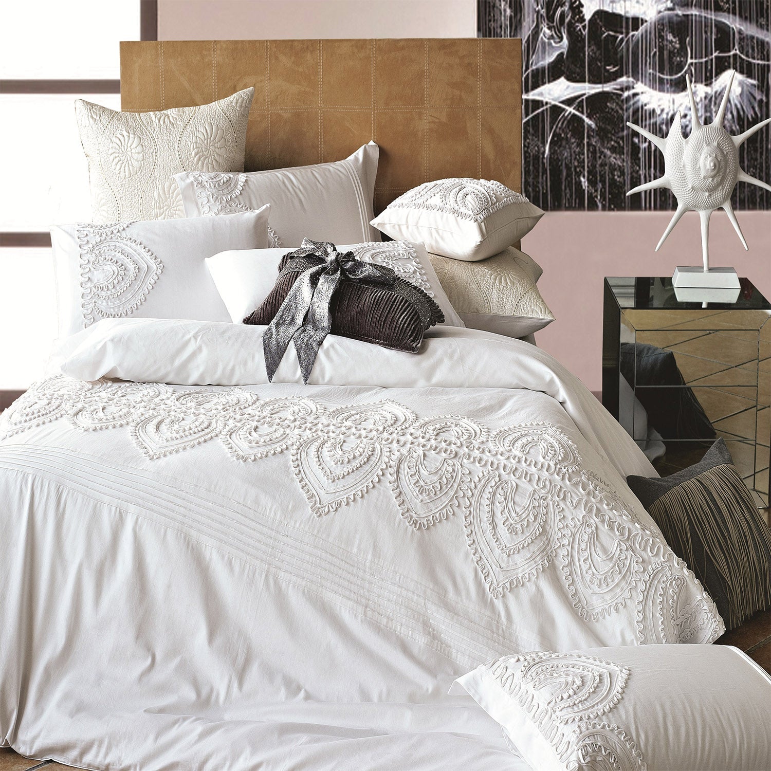 Padma Embroidered Duvet Set by Mélange Home