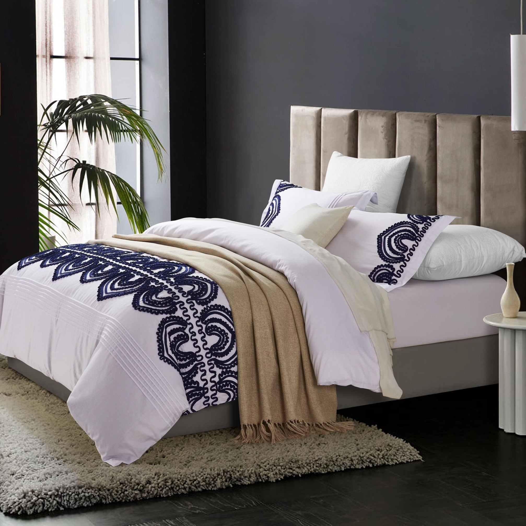 Padma Embroidered Duvet Set by Mélange Home